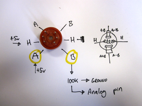 ตัว sensor ตรวจจับแอลกอฮอล์ ตัวเปล่าๆไม่มีวงจร 