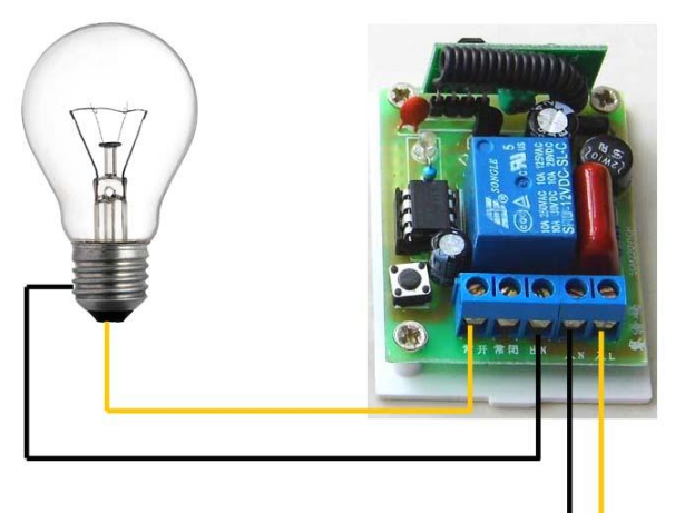 relay 220v คุมไฟ220v10A ไร้สายผ่านคลื่นวิทยุ  1000-3000m แยกตัวลูก6ตัว