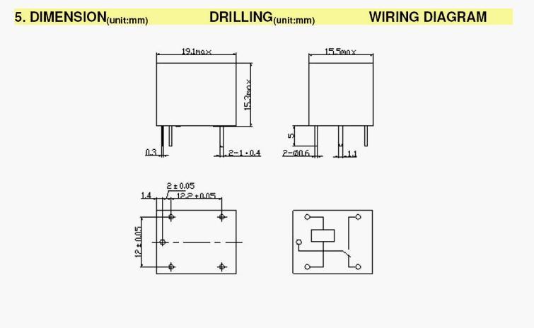 relay 24v 10A  no/nc/common 5 ขา